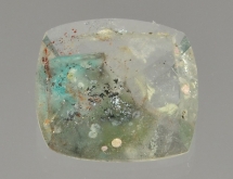 Ajoite inclusions in quartz