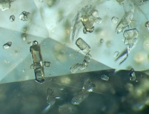 Apatite in unheated sapphire