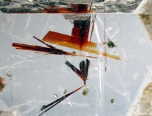 Columbite-tantalite and green garnet in aquamarine from Pakistan