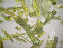 Epidote inclusions in quartz