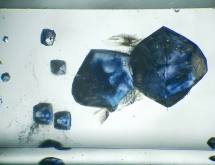 Fluorite inclusions in quartz