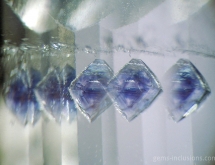 Fluorite inclusions in quartz