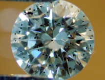 Garnet inclusion in diamond