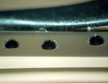 Hollandite in quartz