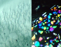 Liquid interference films in aquamarine