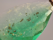 Pyrite in emerald