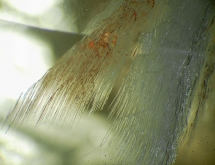 Fluorite inclusions in topaz