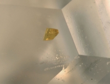 Microlite inclusions in colorless in topaz