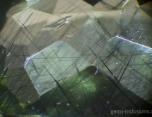 Ludwigite-vonsenite in peridot